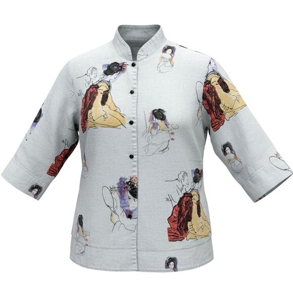 Breeze by Dorothy Schoelen Jackets & Blazers - Rare VTG Breeze by Dorothy Schoelen Art-to-Wear Kimono Geisha Jacket SZ Small